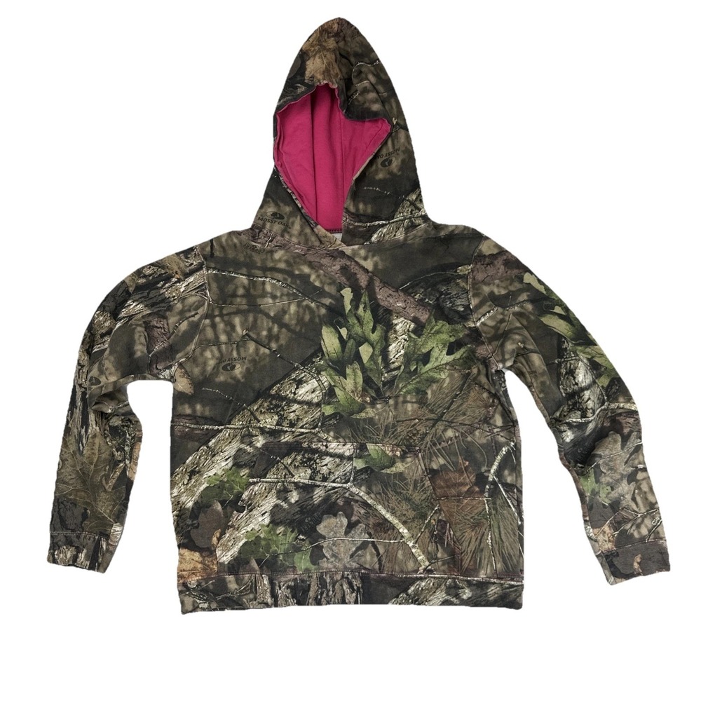 Mossy Oak‎ Country Women's Camouflage Hoodie Hunting Outdoors Thrashed Size M